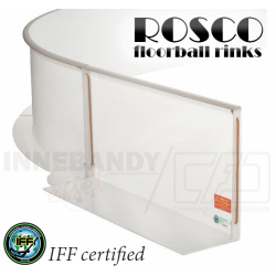 Rosco Floorball Bander - Fullsize bane 10x20 meter, hvid 