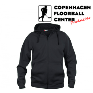 CFC Hættetrøje m. lynlås - Superseje Drenge Spiller Floorball - Sort