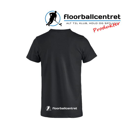 Floorballcentret T-shirt - Heartbeat - sort m. hvid - Billede 2