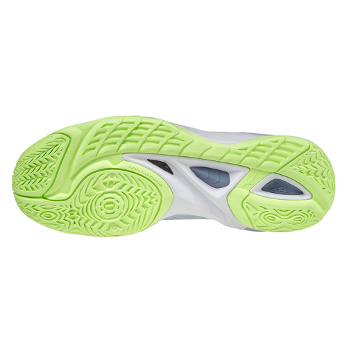 Mizuno Wave Mirage 4 Dame heather/blue/neo lime - Billede 2