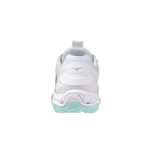 Mizuno Wave Stealth 6 Dame white/blue tint - Billede 5
