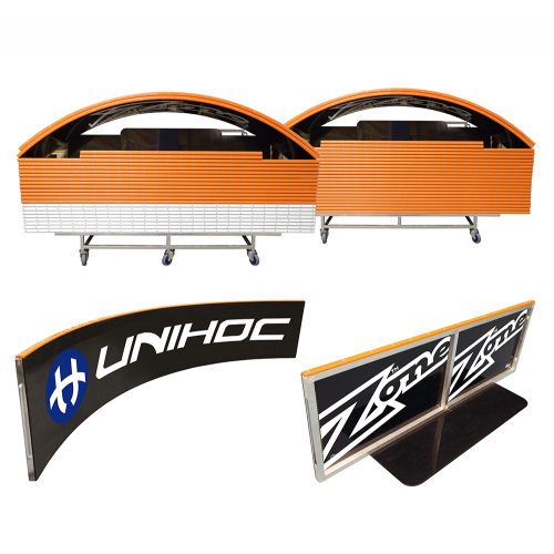 Renew Floorball Bande, Premium - MotionsFloorball bane 14x24 meter, sort/orange - Billede 2