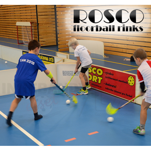 Rosco Floorball Bande Stykker - 4 stk. Splitter Hjørner, sort - Billede 2