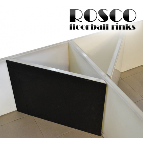 Rosco Floorball Bande Stykker - 4 stk. Splitter Hjørner, sort - Billede 5