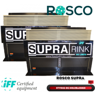 Rosco Floorball Bander - SUPRA - Fullsize bane 20x40 meter, hvid - IFF Godkendte