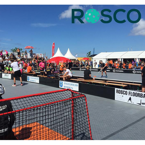 Rosco Floorball Bander - SUPRA - Fullsize bane 20x40 meter, sort - IFF Godkendte - Billede 6