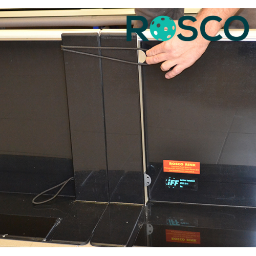 Rosco Floorball Bander - SUPRA - Fullsize bane 20x40 meter, sort - IFF Godkendte - Billede 8
