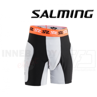 Salming Goalie Protectiv Shorts E-Series - White/Orange/Black