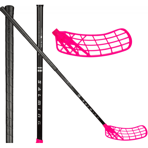 Salming Trident Q-Series Carbon Pro 2.0 RD 27 Oval black / silver - Floorballstav