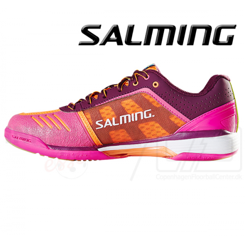 Salming Viper 4 Woman - Floorballsko - purple / orange - Billede 2
