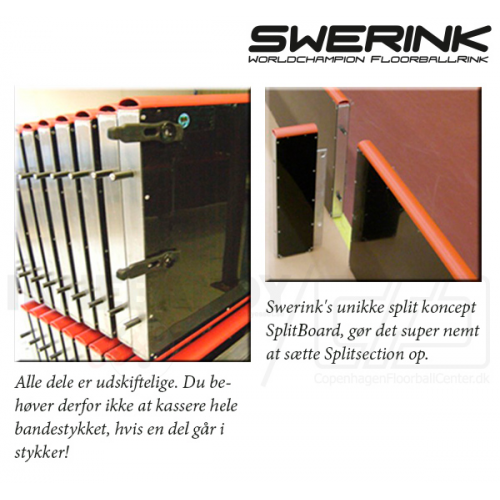 Swerink Floorball Bander - Splitter sæt 20x40 m, sort - Billede 3