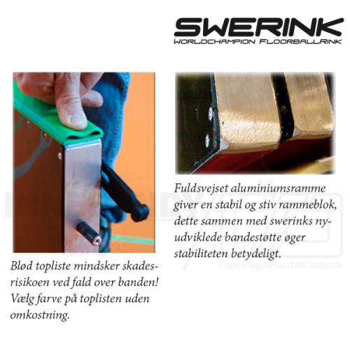 Swerink Floorball Bander - Splitter sæt 20x40 m, sort - Billede 4
