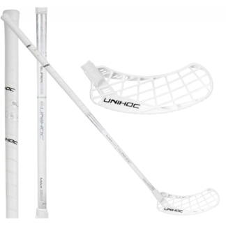 Unihoc Epic Superskin MAX 29 white/silver - Floorballstav