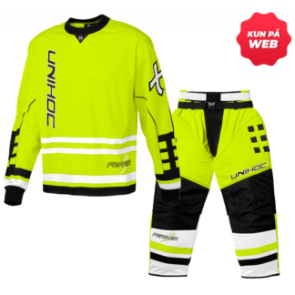 Unihoc Feather Målmandssæt neon yellow