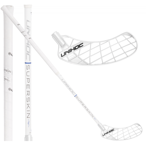 Unihoc Unity Superskin REG Oval FL 26 white - Floorballstav