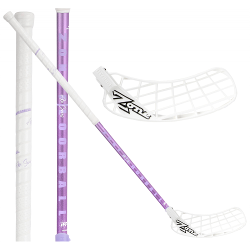 Zone Hyper Air Light 30 white/ice purple - Floorballstav