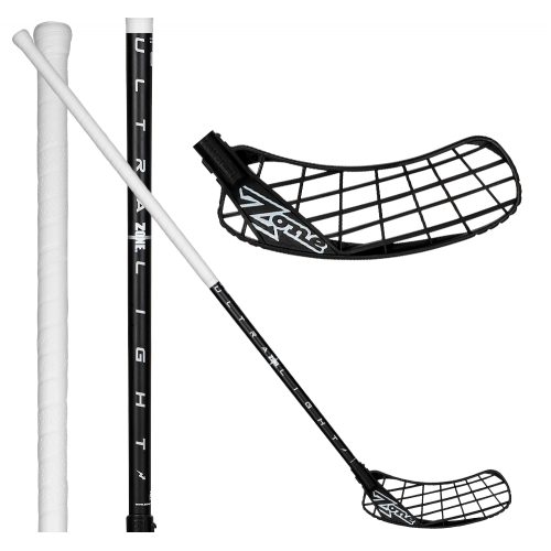 Zone Hyper Air Ultralight 29 Oval all black - Floorballstav